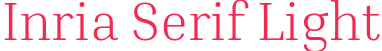 Inria Serif Light